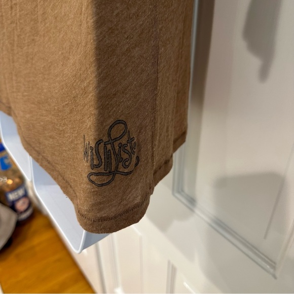 Alternative Apparel brown Buddha baseball tee shop wish list Greenwich yoga M - Picture 9 of 9